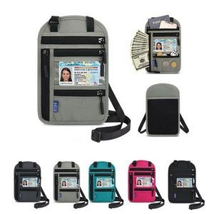 Secure RFID Passport Neck Wallet