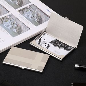 Sleek Stainless Steel Business Card Holder - Professional Elegance