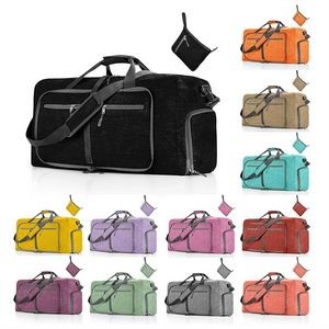 Foldable Waterproof 65L Travel Duffle Bag with Compartments