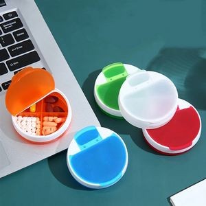 Compact Pill Organizer with 4 Compartments