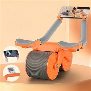 Smart Abdominal Exercise Roller with Automatic Rebound and Timer