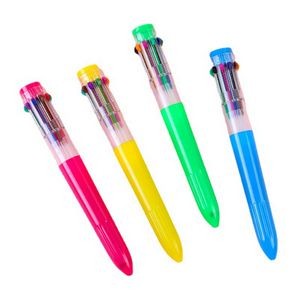 Assorted 10-Color Ballpoint Pen Set