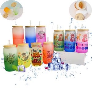 Frosted Glass Sublimation Cups - 16oz Color-Changing Magic