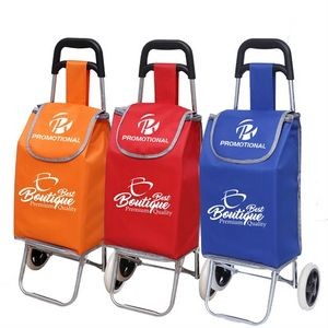 Portable Folding Shopping Cart Trolley with Wheels