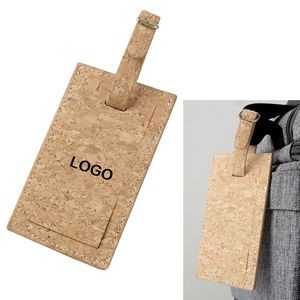 Cork Leather Luggage Tag