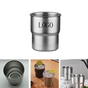 10 Oz Stainless Steel Curling Step Pint Cup