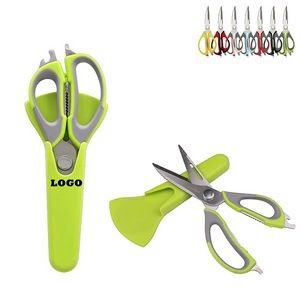 Multi-functional Kitchen Scissors w/ Magnetic Sheath