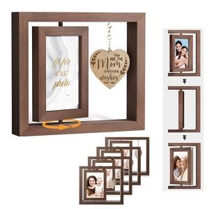 Wooden Double-Sided 4" X 6" Photo Display