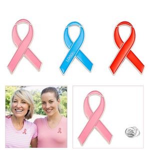 Ribbon Pins Breast Cancer Awareness Brooch