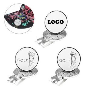 Magnetic Golf Hat Clip With Golf Ball Marker