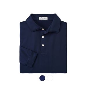 Peter Millar® Solid Stretch Jersey Long Sleeve Polo