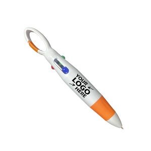 4-Color Retractable Shuttle Ballpoint Pen