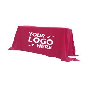 6 ft Imprinted Tablecloth Back Closed for Trade Show