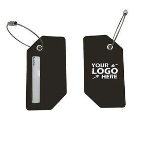 Silicone Bag Tags with Stainless Loop