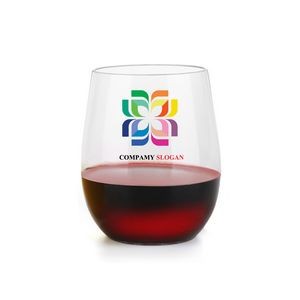 8oz Plastic Transparent Wine Tumbler