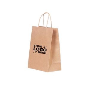 Colorful Kraft Paper Gift Bag with Twist Handle