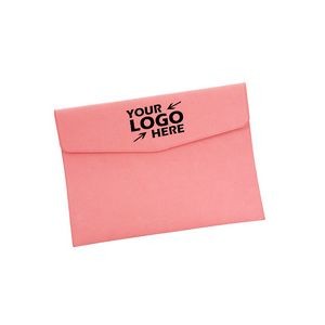 PU Leather Custom Logo Storage Bag for Documents