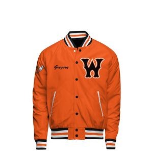Satin Varsity Jacket w/Quilted Lining