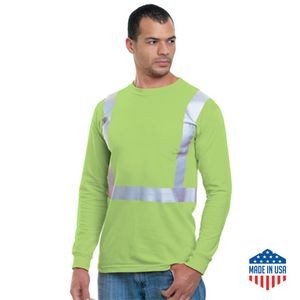Hi Vis Class 2 Reflective Safety T-Shirt w/Pocket