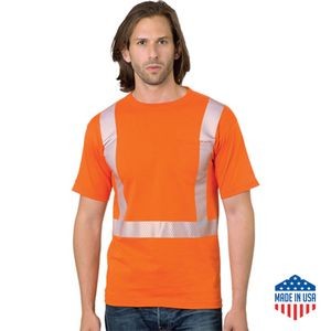 Hi Vis Class 2 Segmented Safety T-Shirt w/Pocket