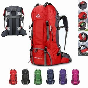 60L Hiking Backpack W/ Rain Cover