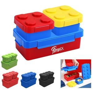 Building Blocks Stackable Lunch Containers Set