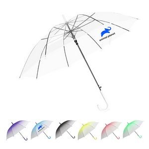 42" ARC Auto-Open Gradient Transparent Wedding Umbrella