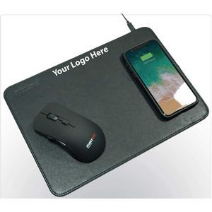 Wireless mouse w/ Wireless Charging Mouse Pad
