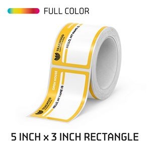 Rectangle Roll Label - 5 x 3 inches- Full Color