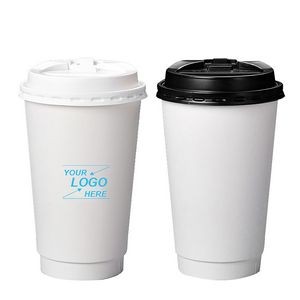 16 Oz Disposable Coffee Cups with Lids