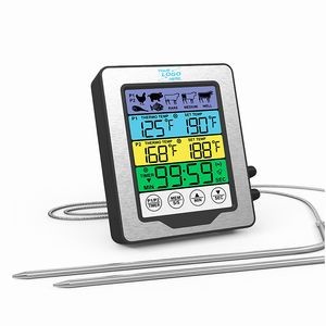 Touchscreen Color LCD BBQ Thermometer for Grilling
