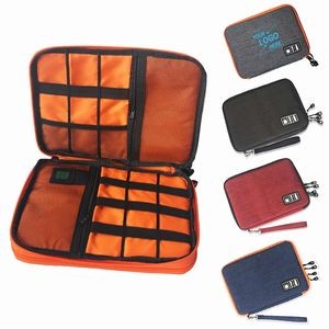 2 Layers Travel Gear Carry Bag Cable Organizer