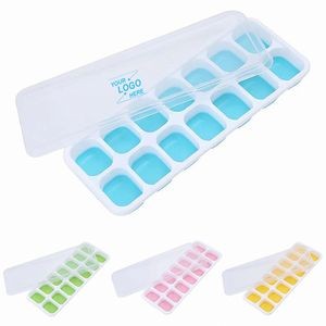 14 Grid Ice Cube Trays & Candy Molds With Lids