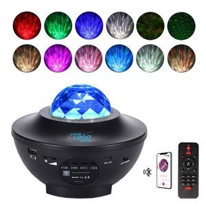 Star Projector Night Lamp with Bluetooth Music Player