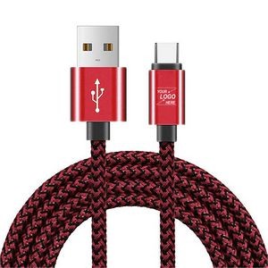 Nylon Fast Charging Data Cable For Smart Phone