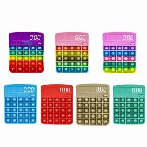 Rainbow Calculator Push Bubble Fidget Toys