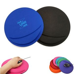 Round-Shaped Mouse Pad with Wrist Rest