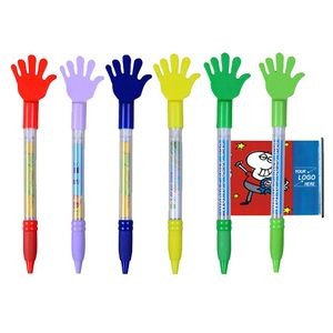Hand-Shaped Ballpoint Pen with Banner
