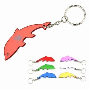 Dolphin-Shaped Bottle Opener with Keyring