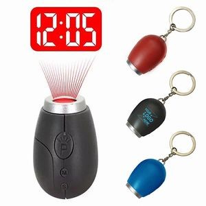 Mini Led Time Projection Clock with Key Chain