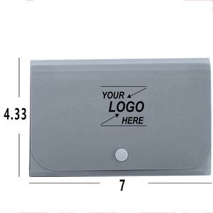 12-Pocket Polypropylene Accordion Receipt Folder with Labels