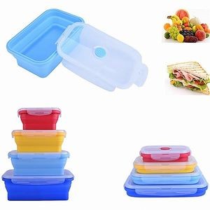4-Piece Foldable Silicone Food Container