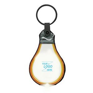 LED Light Up Keychain - Light Bulb
