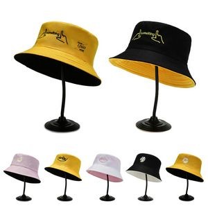 Adult's Unisex Over-sized Cotton Bucket Hat