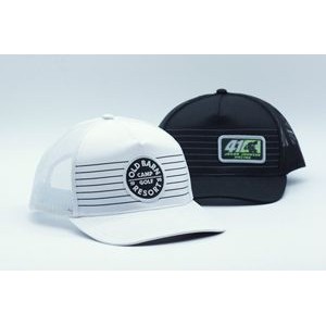 Outdoor Cap OC503M Printed Striped Structured Golf Cap with Patch of Choice