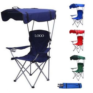 Folding Outdoor Beach Chair with Sunshade
