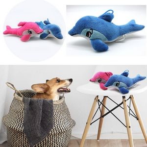 DIY Dolphin Shape Stuffed Dog Toy
