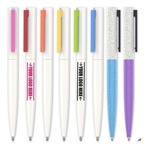 1mm Black Ink Twist Action Ballpoint Pen For Students