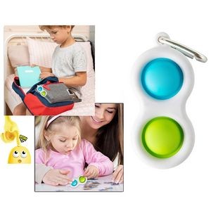 Safety Bubble Fidget Toy Keychain