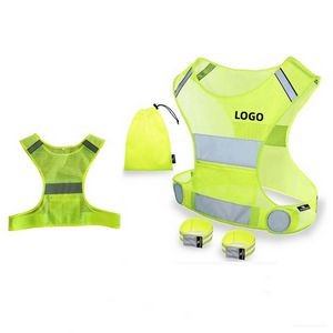 Reflective Running Vest With 2 Bands